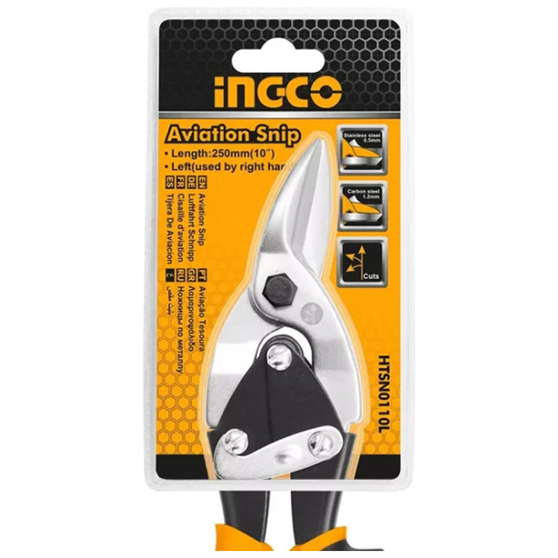 Ingco Right-Cut Aviation Tin Snips 250mm 10"