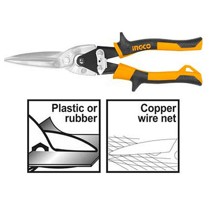 Ingco Aviation Snip Long Straight 300mm
