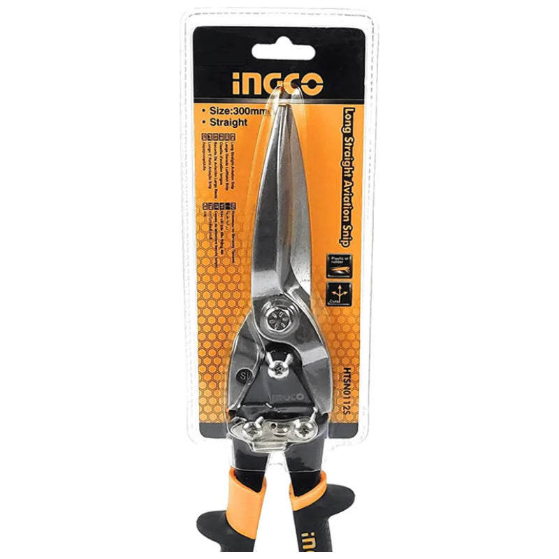 Ingco Aviation Snip Long Straight 300mm (12")