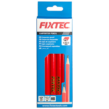 Carpenters Pencil Set 12 Pieces (red color)