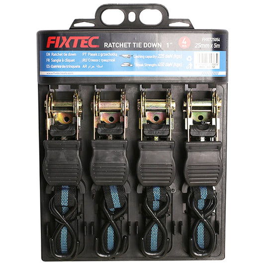 Ratchet Tie Down Kit 5M – Four Pack
