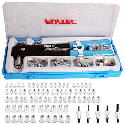 Manual 11" Pop Riveter Kit with 86-Piece Nut Rivets & Mandrels