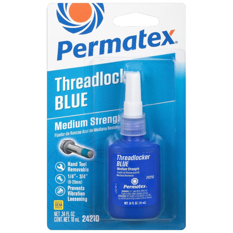 Permatex 24210 Threadlocker Blue Medium Strength 10ml