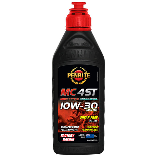 Penrite MC-4ST 10W-30 Full Synthetic Engine Oil 1L (100% PAO & Ester)