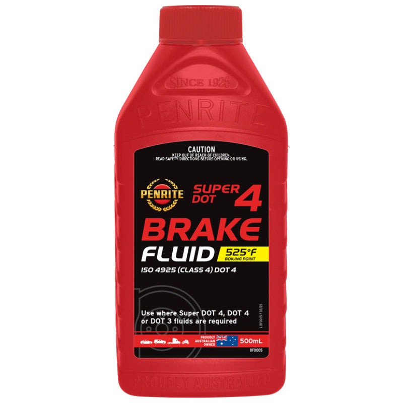 Penrite Super DOT 4 Brake Fluid 500ml
