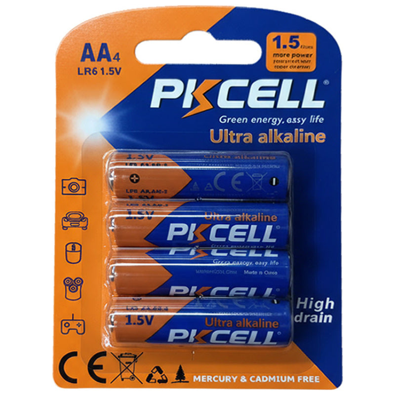 AA Alkaline Batteries 4 Pack