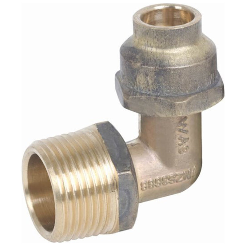 Metforge Flared Compression Elbow Brass 20MI x 15C Reducing (Lead Free)