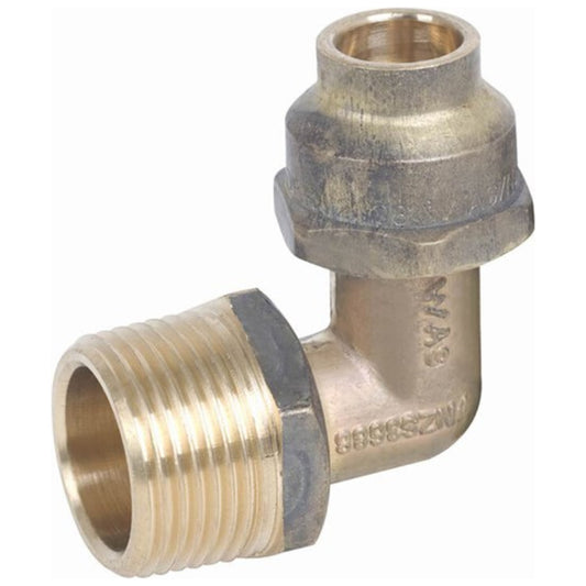 Metforge Flared Compression Elbow Brass 20MI x 15C Reducing (Lead Free)