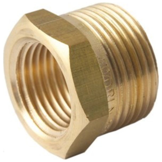 Metforge Screwed Bush Brass 20mm x 15mm Reducing (Lead Free)