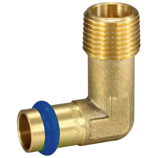 Metpress 90 Degree Male Elbow DN25 x 1MI (Lead Free)