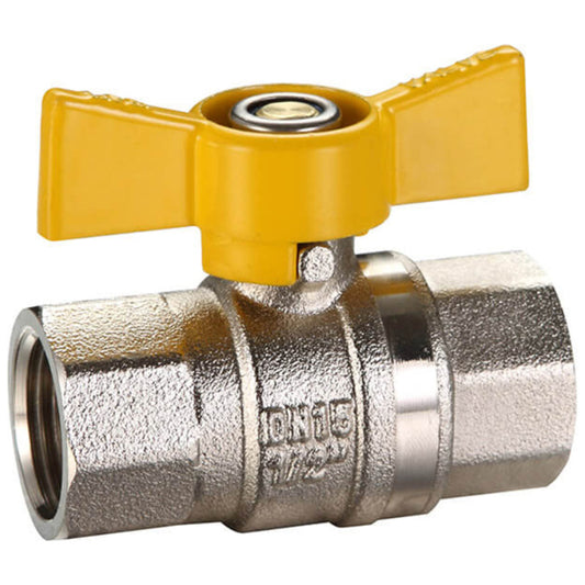 Logi Valve AGA Approved Ball Valve Butterfly Handle FI x FI 20mm