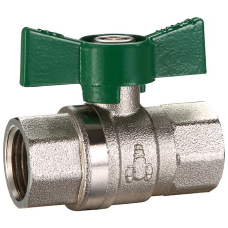 Logi Valve Dual Approved Ball Valve Butterfly Handle FI x FI 20mm (Lead Free)