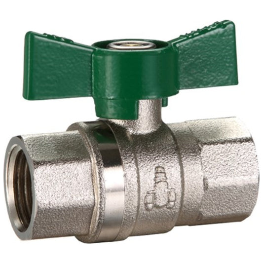 Logi Valve Dual Approved Ball Valve Butterfly Handle FI x FI 20mm (Lead Free)