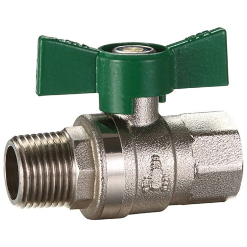 Logi Valve Dual Approved Ball Valve Butterfly Handle MI x FI 20mm (Lead Free)