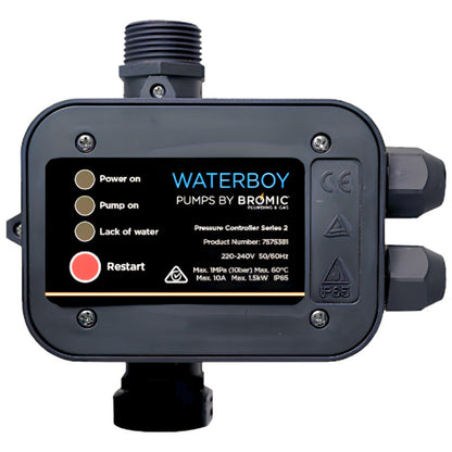 Bromic Waterboy Hydro Switch 40L Jet Pump Kit with Pressure Controller Series 2