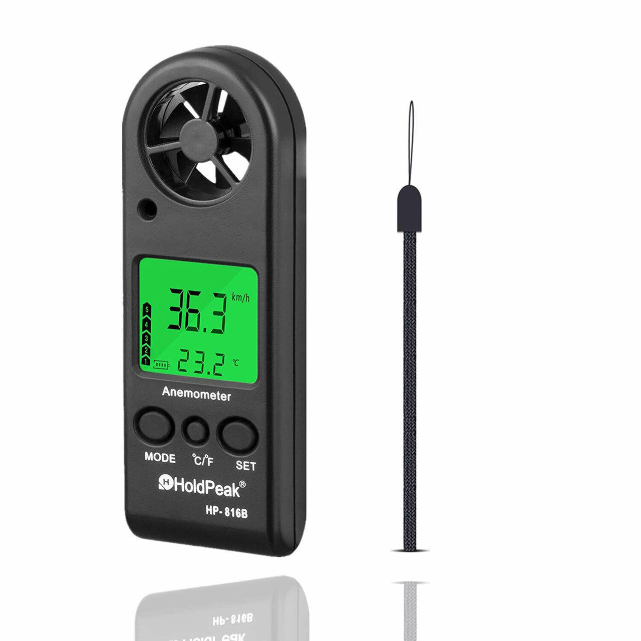 HP-816B Handheld Anemometer with Wind Speed Range 0.3 -30m/s