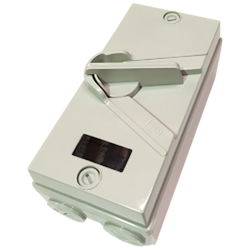 Weatherproof Isolator Switch 3-Pole 63A IP66 240V