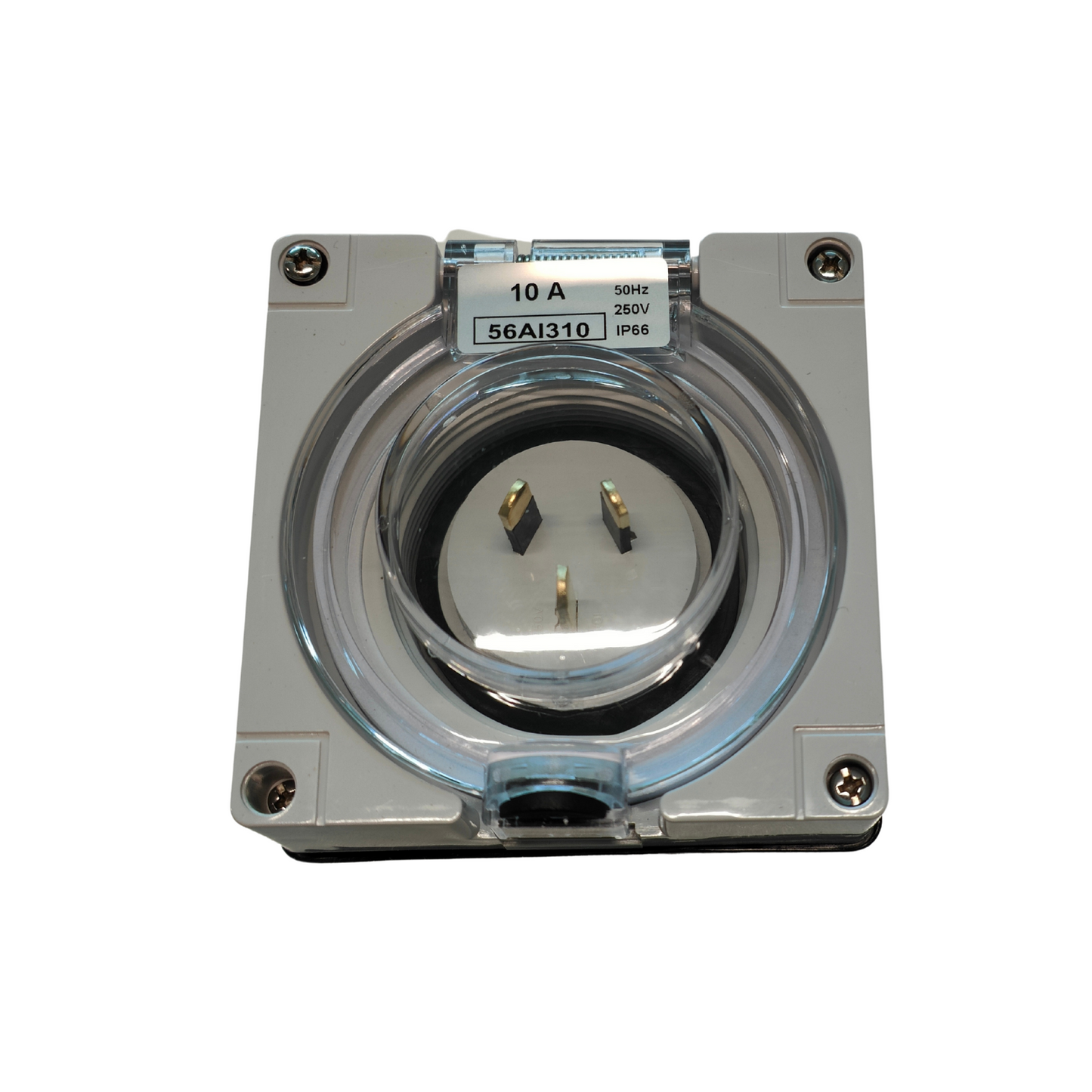 PLUG SURFACE MOUNTING 3 pin 10A WITH THREAD