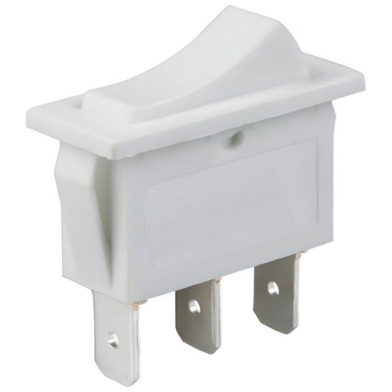 White Rocker Switch – SPST 15A 250V