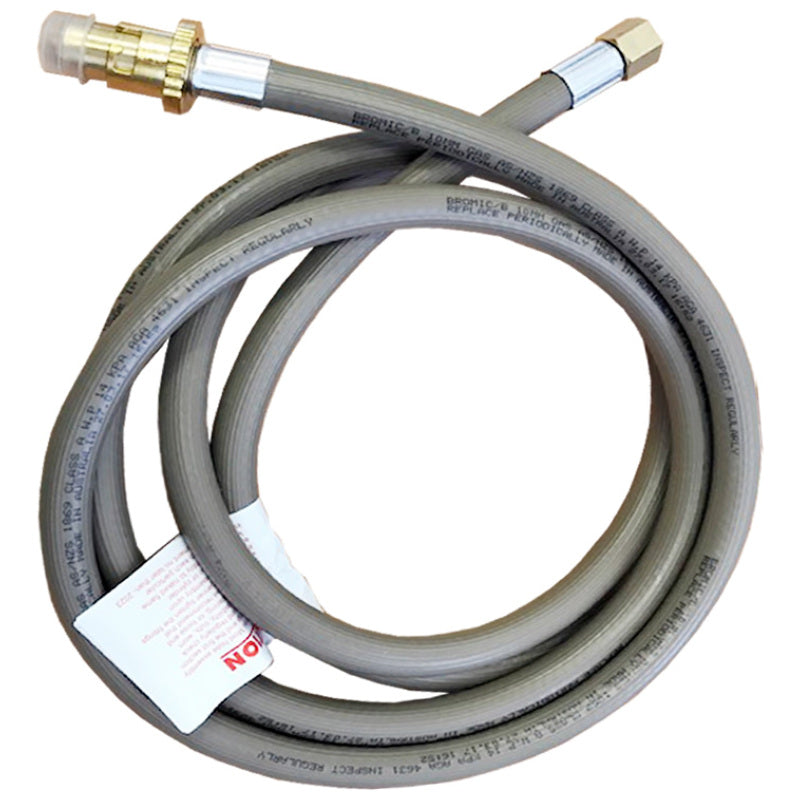 Bromic 10mm PVC Gas Hose 3/8" BSP FF X Bayonet (3000mm)