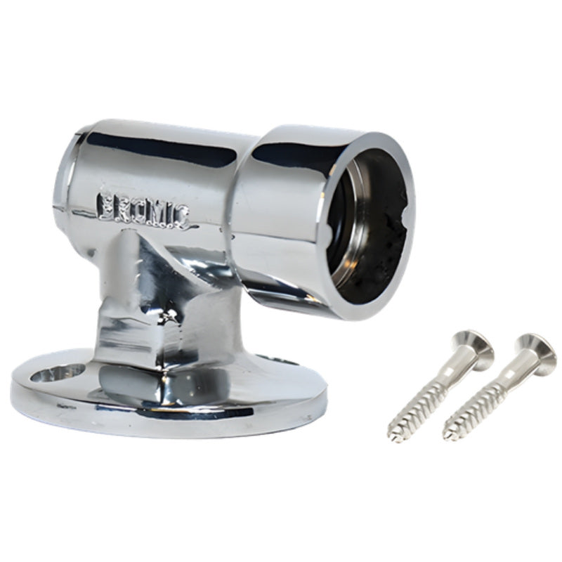 Bromic Chrome Plated Floor Socket 1/2" Female Bayonet & Cap
