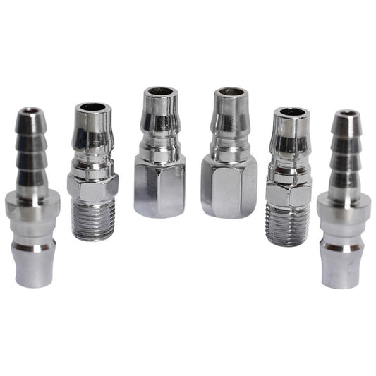 Air Hose Quick Coupler & Plug Kit 1/4" – 6 Piece