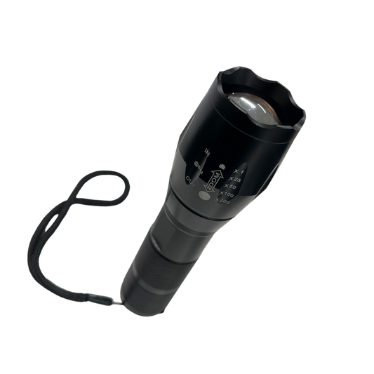 FOCUS BLUE LIGHT & BLUE STROBE LIGHT: Either constant beam or strobe to highlight difficult to see leaks. Beam can be focused to increase intensity. Includes glasses. High, low & strobe focusable beam
