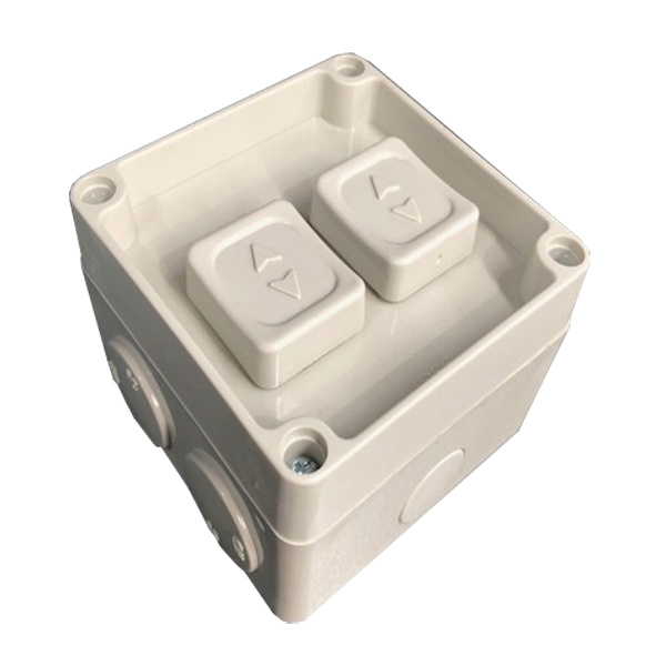 WEATHER PROTECTED 2 GANG SWITCH 250V 15A IP56