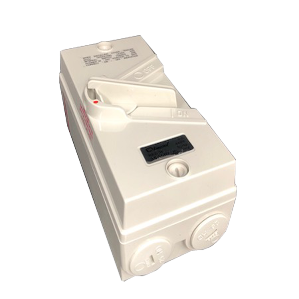 WEATHER PROOF ISOLATOR 2 POLE 35A IP66 250V AND 440V (20)