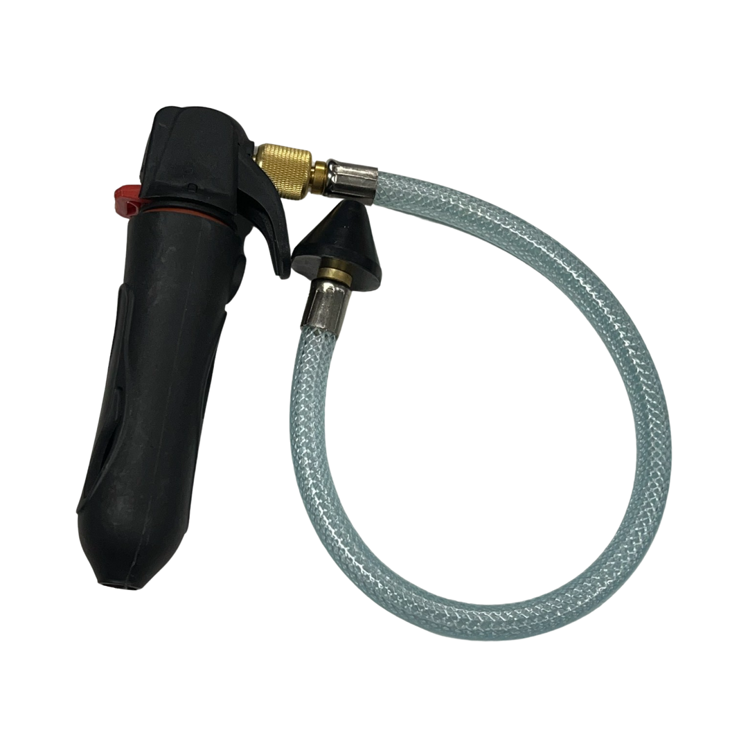 Charles Gallo Drain Gun - a lightweight, portable tool designed to blow out condensate drain lines instantly. Simply insert a CO2 cartridge into the drain gun & with a press of the trigger 5,200 kPa of oil free food grade CO2 clears the line.