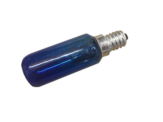 40 watt globe 240v BLUE E14ES tube is 55mm long no warranty on globes