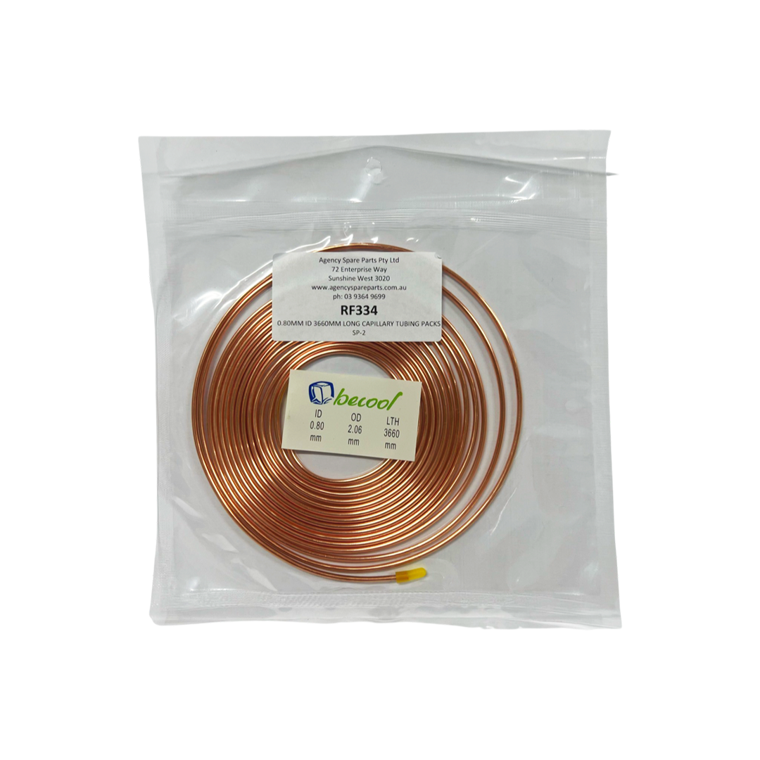 0.80MM ID 3660MM LONG CAPILLARY TUBING PACKS SP-2 – Discounted Spare Parts