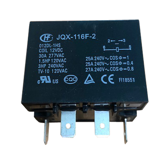 BACKUP RELAY 30A 3HP 12VDC