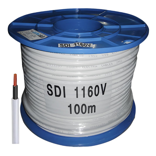 16MM Single Core Double Insulated SDI Cable Black – 100M Drum