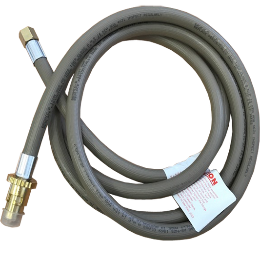Bromic 3M Metre Gas Hose 3/8" BSP Female FF x Male Bayonet- 10HZB3000 - Caravan Webber