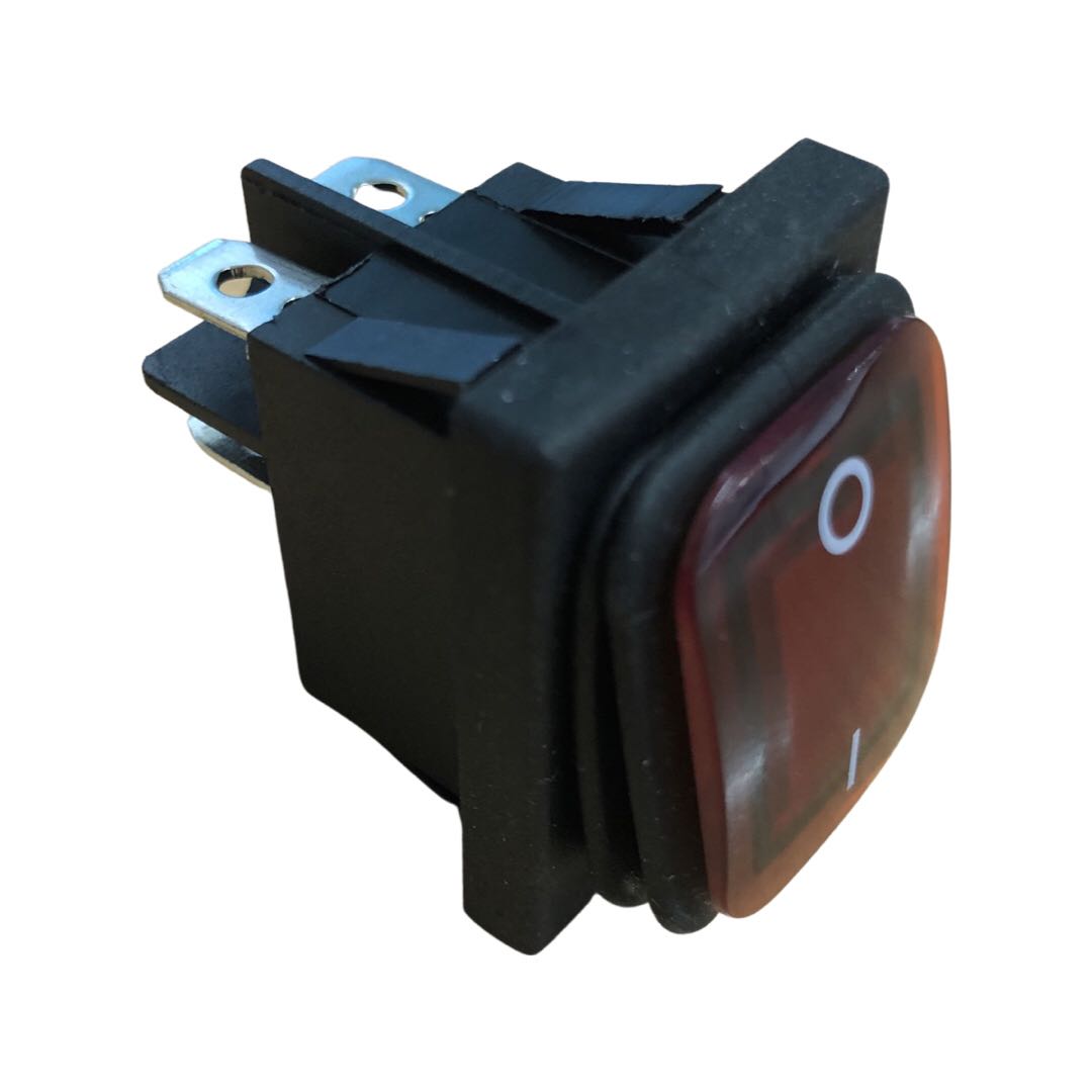 DPST RED ILLUM ROCKER SWITCH 16A@250V opening size 21mm x 28mm