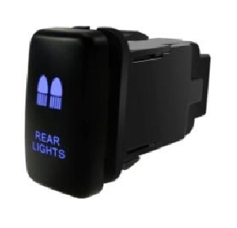 Switch for toyota,with REAR LIGHTS logo, Blue LED