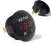 RED Waterproof Voltmeter and Standard Nut,5- 48
