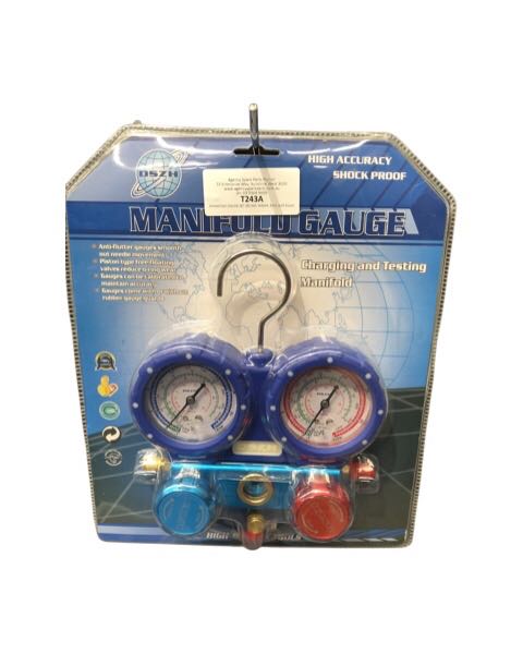 MANIFOLD GAUGE SET (R134A, R404A, R22) with hoses