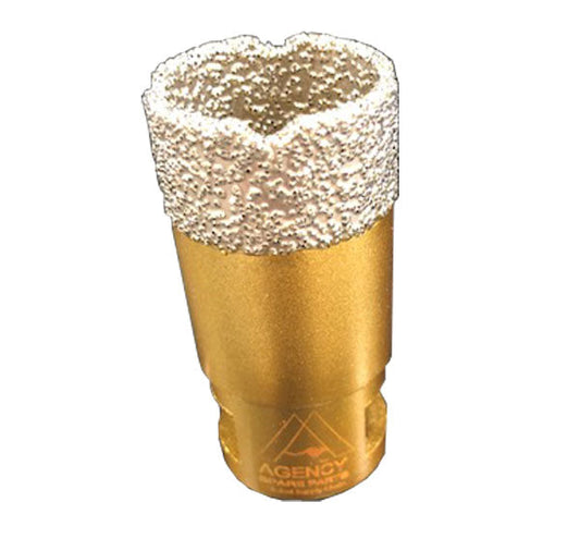 Diamond core bit M10 thread 30mm For tile cutting screws onto small angle grinder