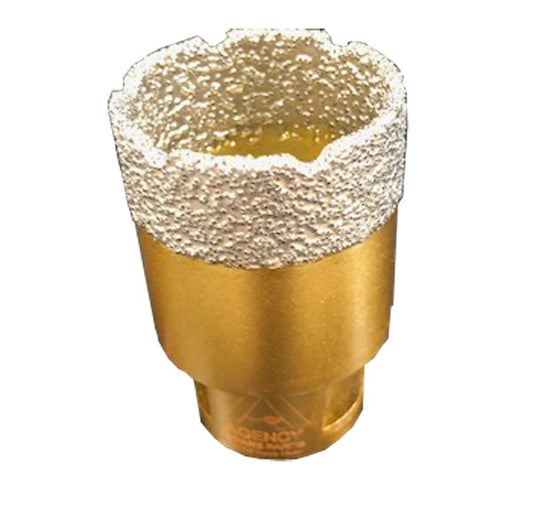 Diamond core bit M10 thread 40mm For tile cutting screws onto small angle grinder