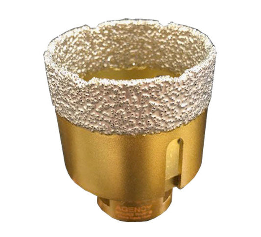 Diamond core bit M10 thread 50mm For tile cutting screws onto small angle grinder