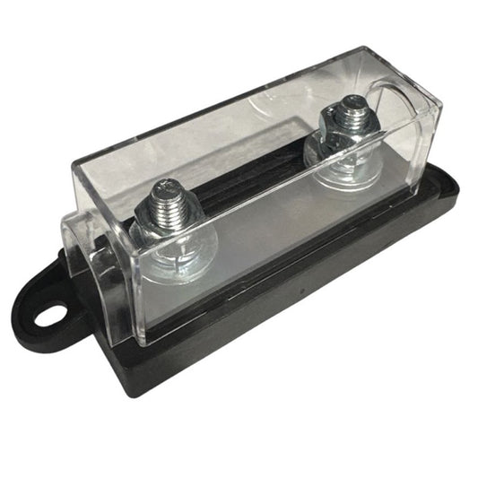 MEGA Inline Fuse Holder Clear – High‑Current DC