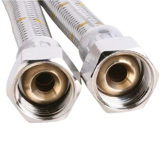 Bromic 10mm Stainless Steel Gas Hose 1/2″ BSP FC x 1/2″ BSP FC (450mm)