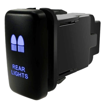 Rear Lights Switch with Blue LED Backlight 12V 3A Suits Toyota