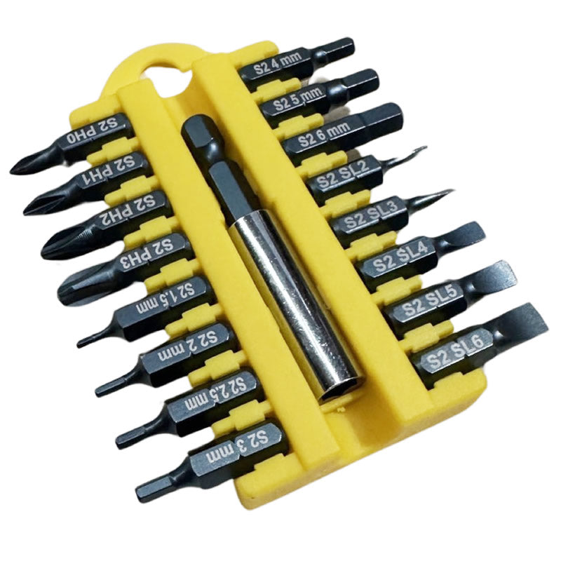 Multi Driver Bit Set 17 Pieces - Type A (Slotted)